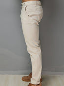 Calça Alfaiataria Masculina Bege Elegance