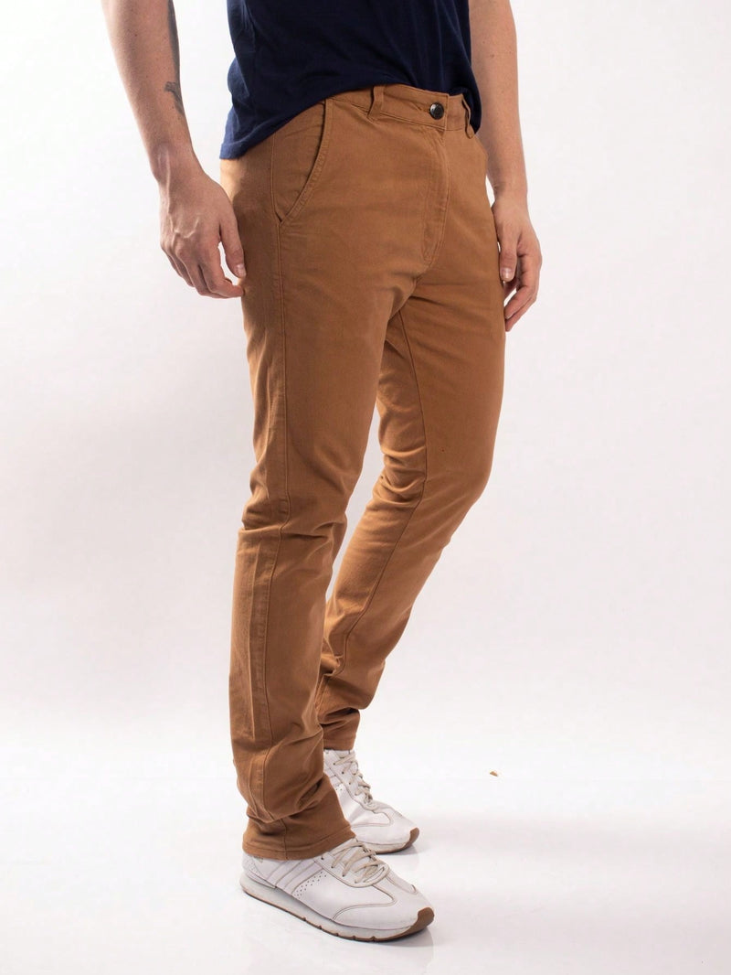 Calça Alfaiataria Masculina Caramelo Alfa