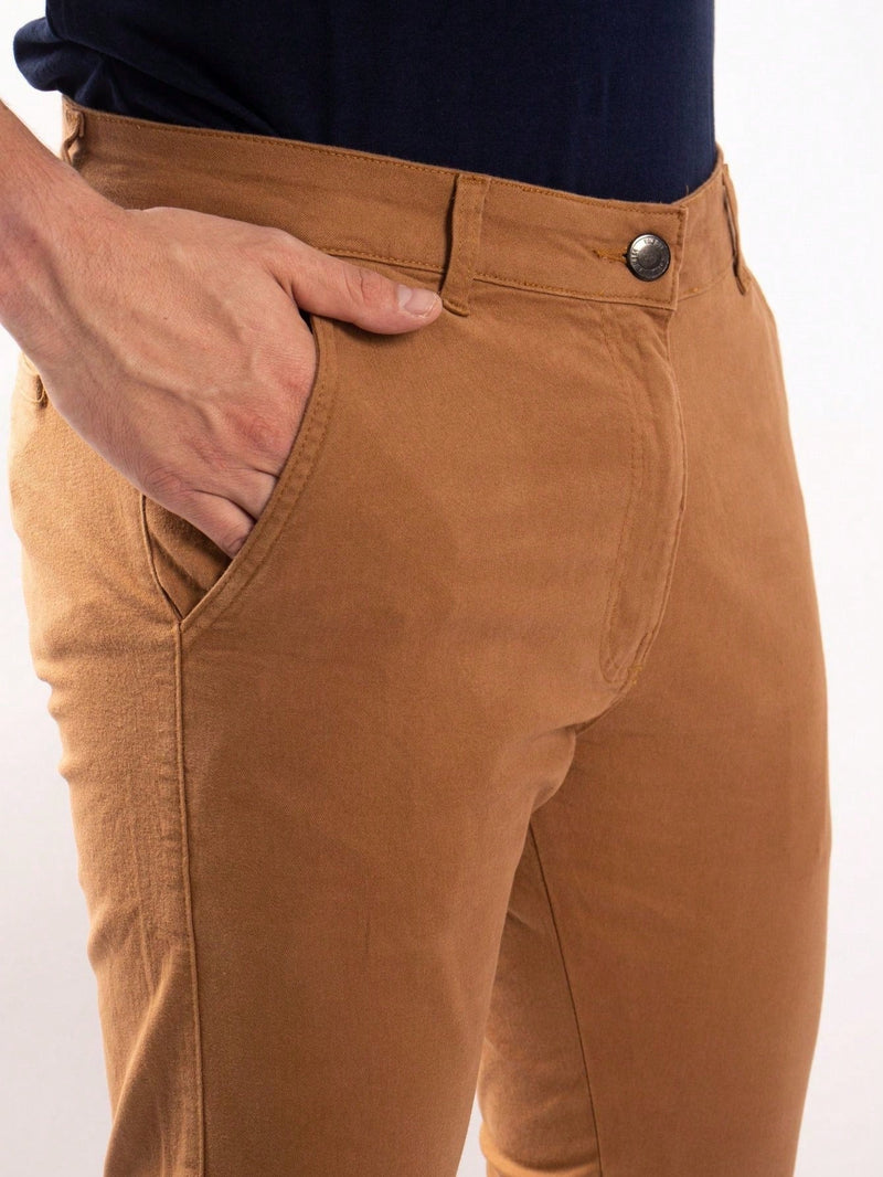 Calça Alfaiataria Masculina Caramelo Alfa