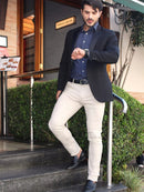 Calça Alfaiataria Masculina Cinza Claro Alfa