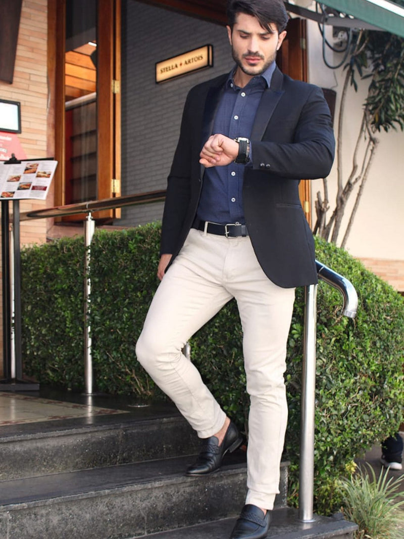 Calça Alfaiataria Masculina Cinza Claro Alfa