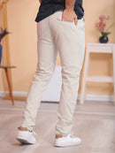 Calça Alfaiataria Masculina Bege Confort Viego