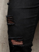 Calça Jeans Masculina Preto Rasgado | Zone