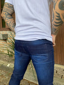 Calça Jeans Masculina Slim com Elastano | Flow