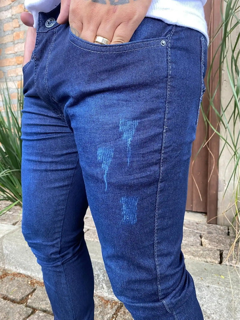 Calça Jeans Masculina Slim com Elastano | Flow
