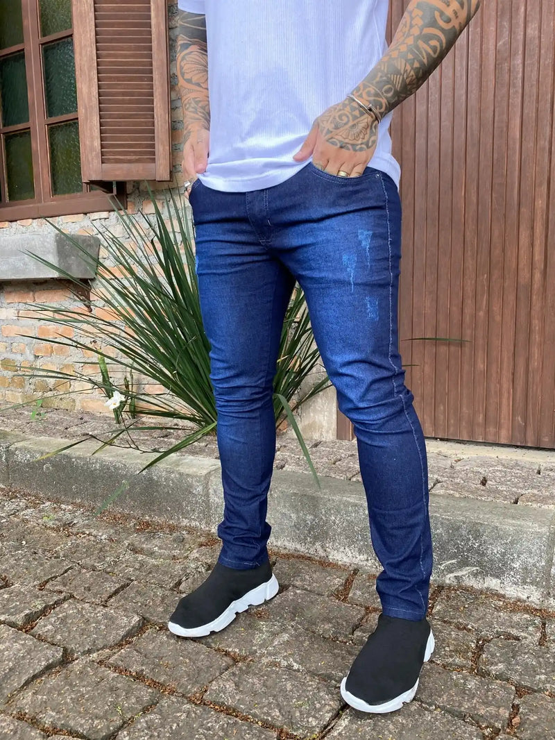 Calça Jeans Masculina Slim com Elastano | Flow