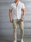 Camisa Polo Masculina Branca Summer