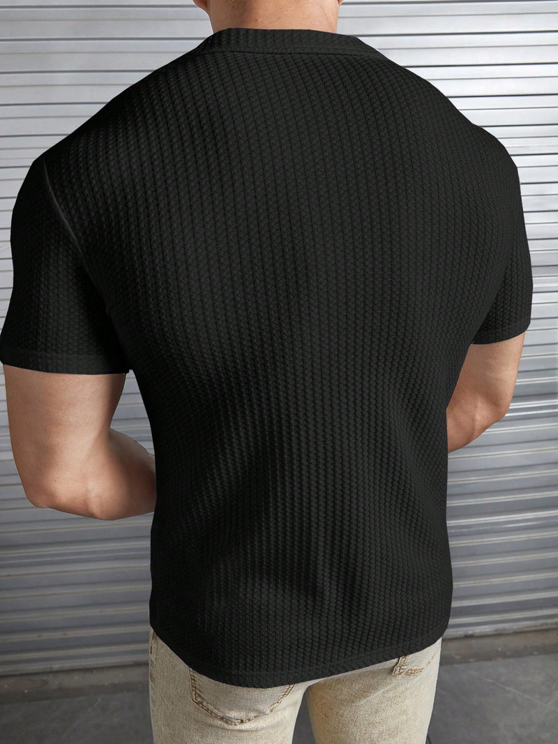 Camisa Polo Masculina Preta Summer