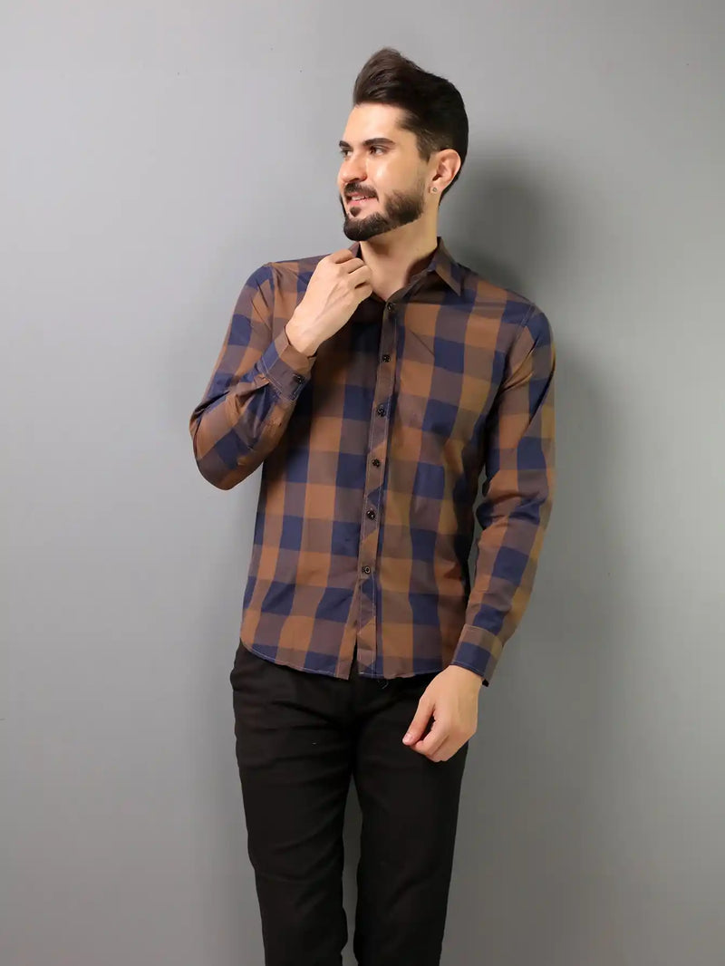 Camisa Xadrez Masculina Manga Longa Empório