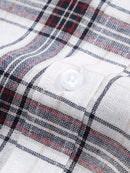 Camisa Xadrez Masculina Manga Longa White