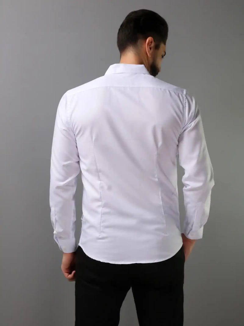 Camisa Social Branca Masculina Slim Fit Zone