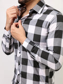Camisa Xadrez Preta Masculina Manga Longa Empório