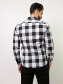 Camisa Xadrez Preta Masculina Manga Longa Empório