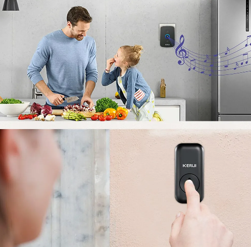 Campainha Sem Fio à Prova D'Água - Conforto e Praticidade com SmartWave