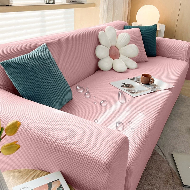 Capa Elegante Para Sofá: Proteção Impermeável e Estilo Jacquard