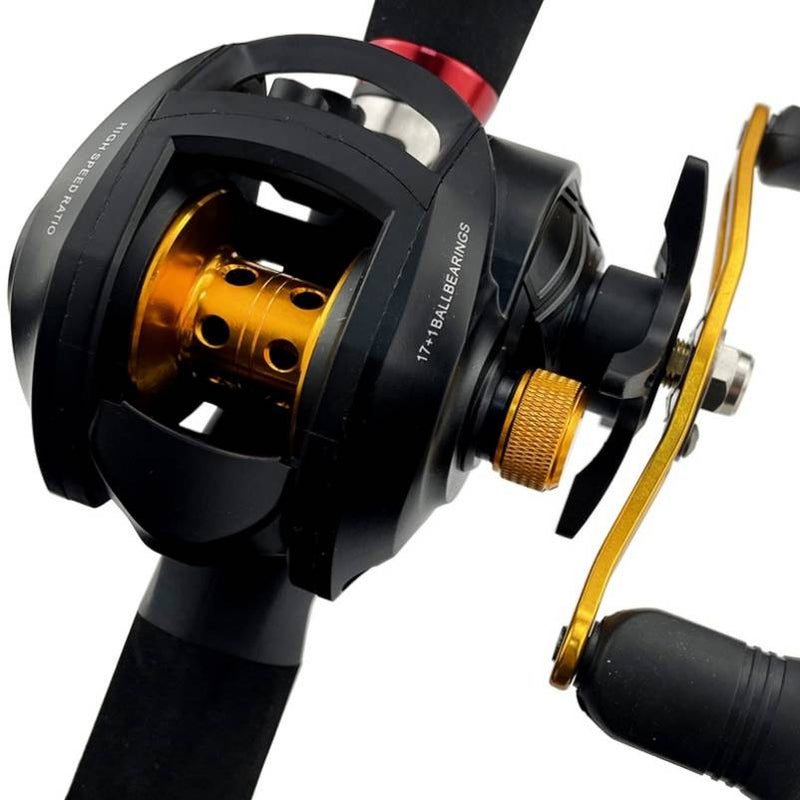 **Carretilha de Pesca Ghotda GF2000: Desempenho Superior com 18 Rolamentos e Drag de 8kg para Momentos Incríveis na Sua Aventura**
