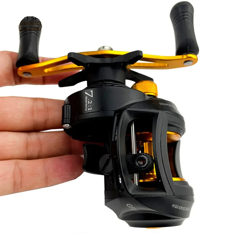 **Carretilha de Pesca Ghotda GF2000: Desempenho Superior com 18 Rolamentos e Drag de 8kg para Momentos Incríveis na Sua Aventura**