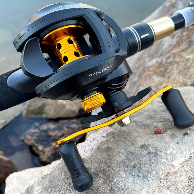 **Carretilha de Pesca Ghotda GF2000: Desempenho Superior com 18 Rolamentos e Drag de 8kg para Momentos Incríveis na Sua Aventura**