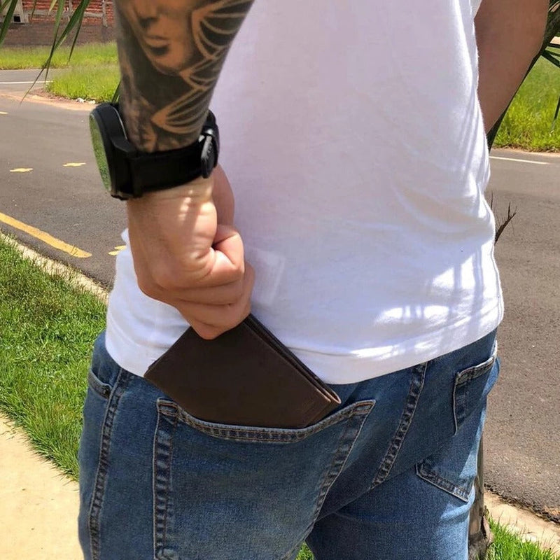 Carteira Masculina Couro Compacta Viego