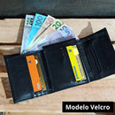 Carteira Masculina Couro Preta Compacta Cartões CNH