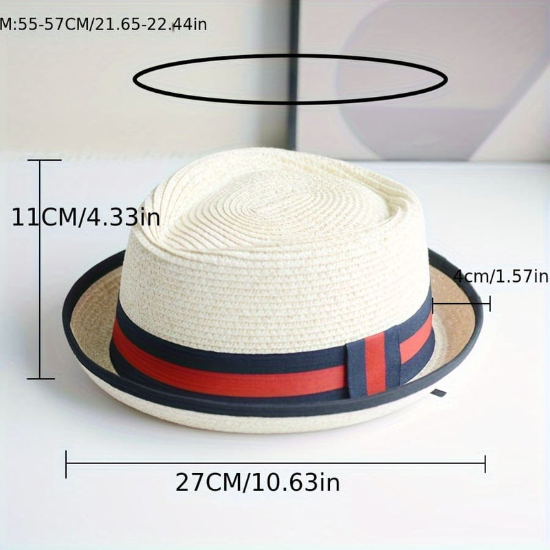 Chapéu Panamá Masculino Listrado
