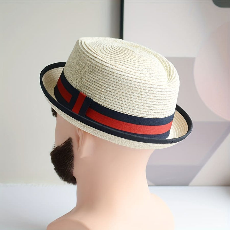 Chapéu Panamá Masculino Listrado