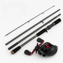Kit de Pesca Abu Garcia Black MAX3 com Vara Fishing PRO Carbon - Experimente Conforto e Performance em Cada Lançamento (1.8m/2.1 4p)
