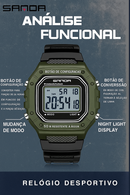 Relógio Digital Sanda 2156: Praticidade e Estilo à Prova D'Água