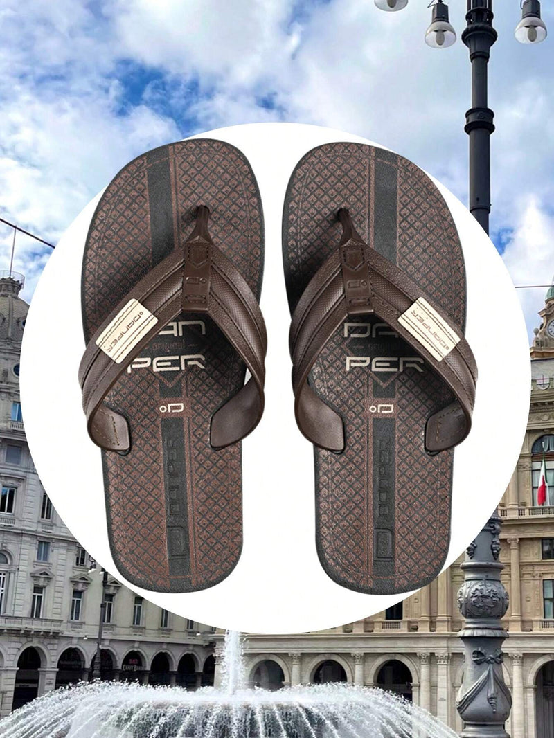 Chinelo Masculino Marrom Gênova