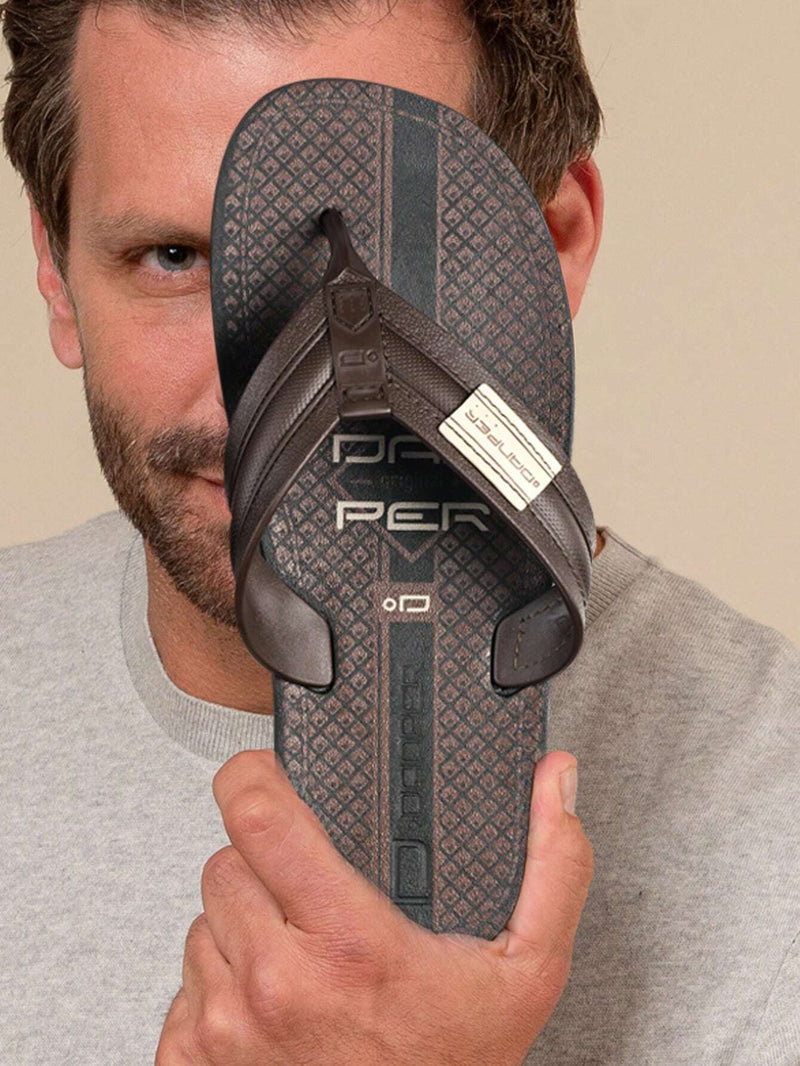 Chinelo Masculino Marrom Gênova