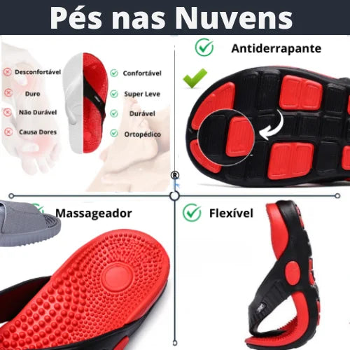 Chinelo Masculino Massageador Comfort