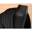 Cinto Masculino Tecido Trançado com Ponteiras Em Couro