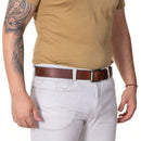 Cinto de Couro Masculino Ajustável Viego