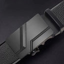 Cinto de Couro Masculino Com Fivela Automática Black