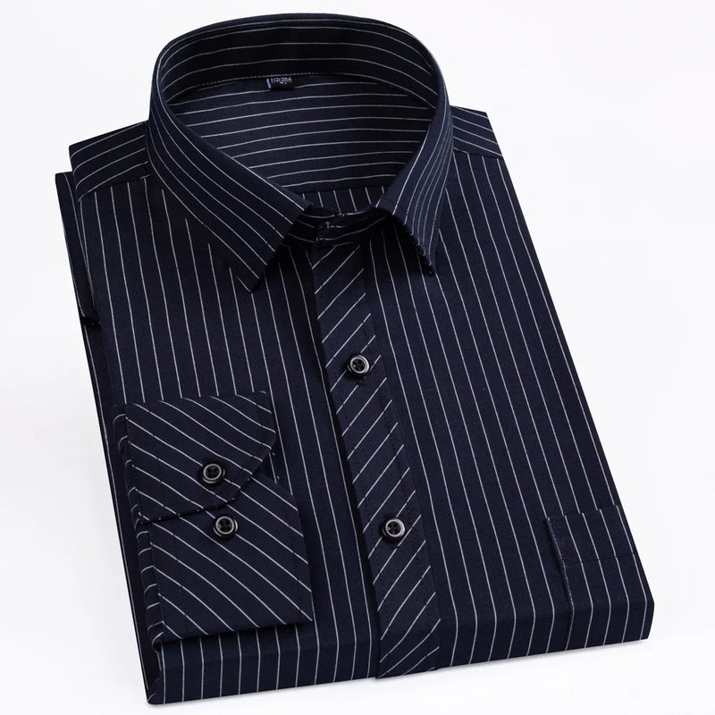 Camisa Xadrez Manga Longa Masculina Navy