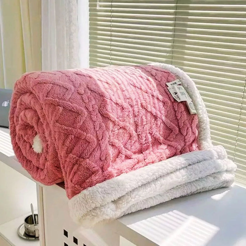 Coberta Casal Confortável em Lã Microfibra Soft para Aconchegar seu Inverno