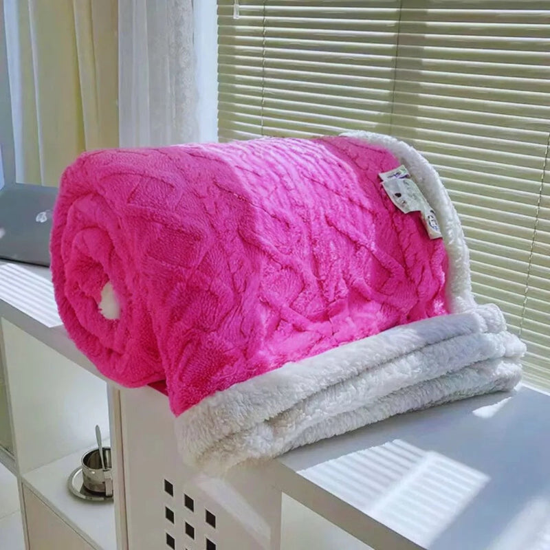 Coberta Casal Confortável em Lã Microfibra Soft para Aconchegar seu Inverno