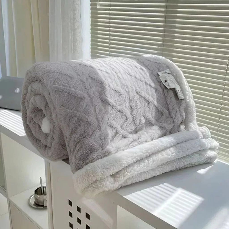 Coberta Casal Confortável em Lã Microfibra Soft para Aconchegar seu Inverno