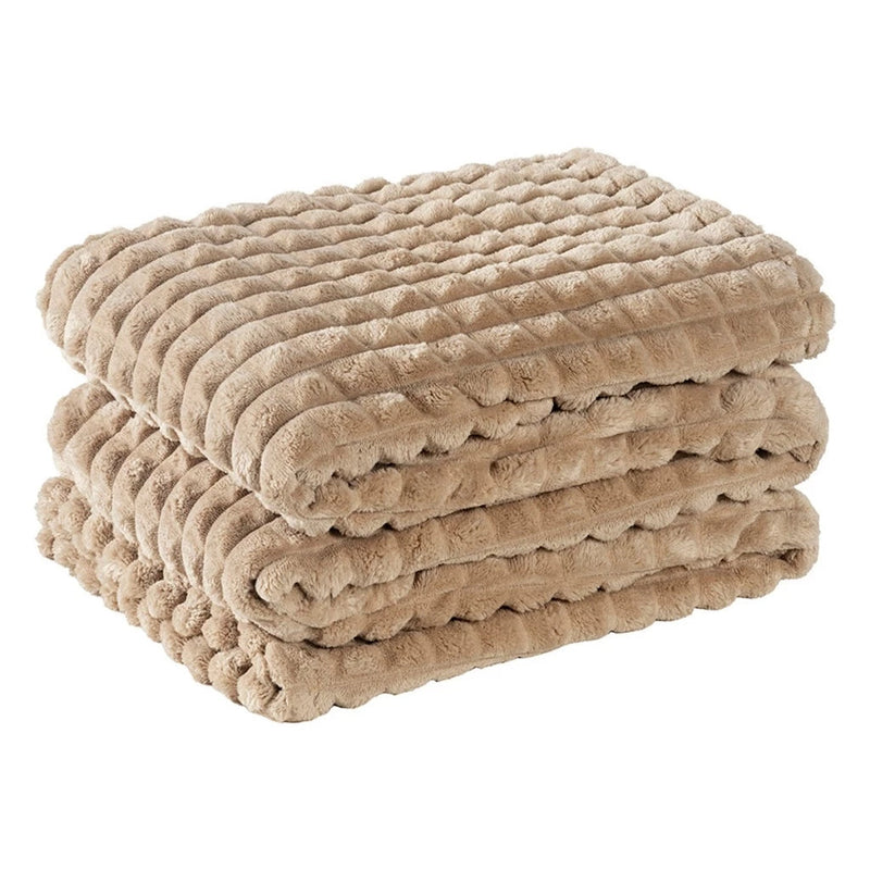 Cobertor Aveludado Queen Fluffy 320g/m² Para Conforto e Calor