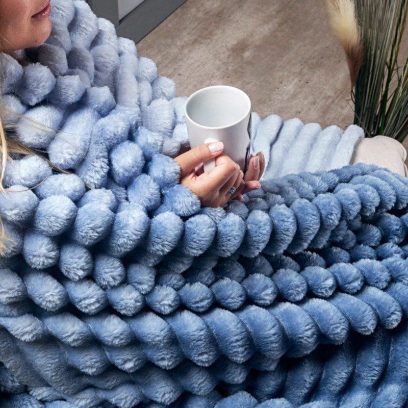 Cobertor Aveludado Queen Fluffy 320g/m² Para Conforto e Calor