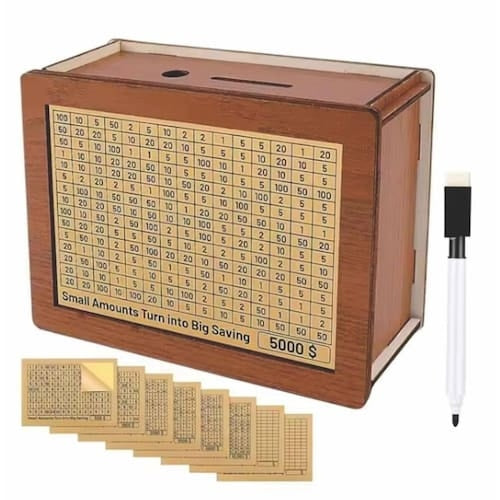 Cofre de Madeira Desafio 10mil: Método Japonês para Organizar Seus Sonhos