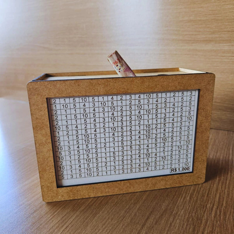 Cofre de Madeira Desafio 10mil: Método Japonês para Organizar Seus Sonhos