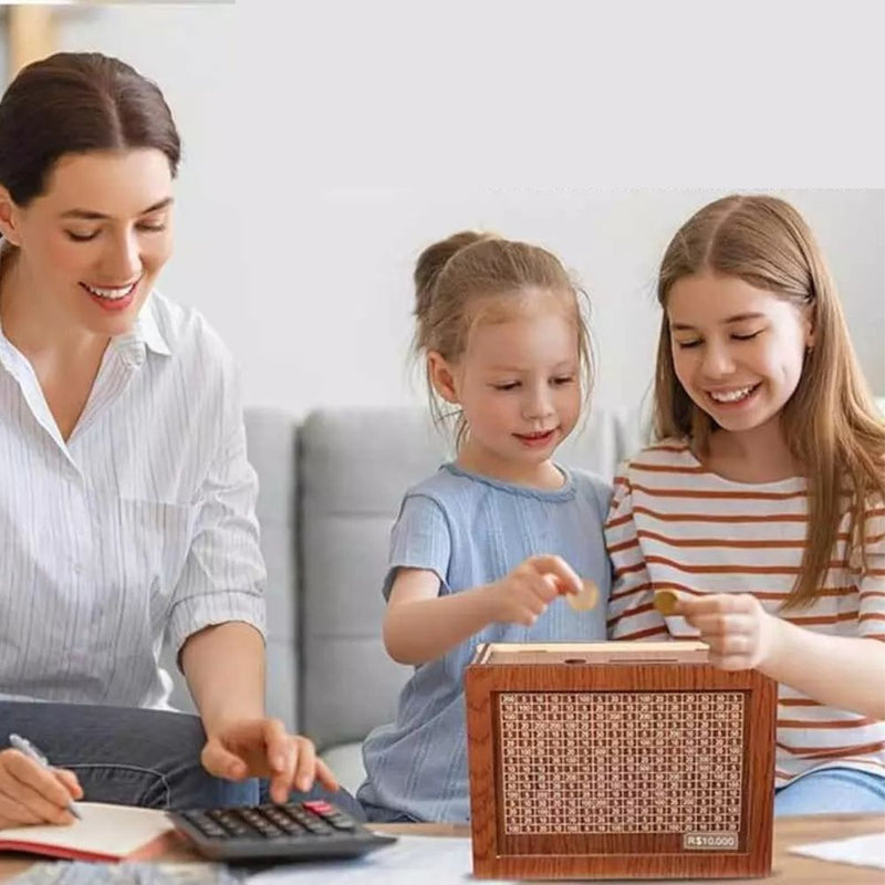 Cofre de Madeira Desafio 10mil: Método Japonês para Organizar Seus Sonhos