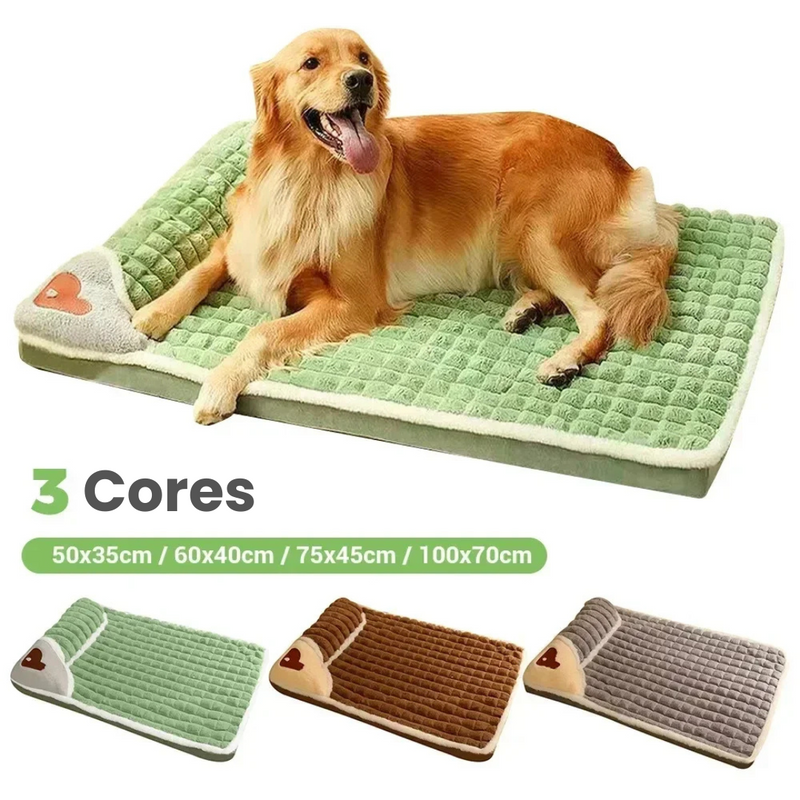 Colchão Macio para Pets com Relevo Confortável para a Cabeça