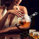 Decanter de Vinho Whisky Conjunto Garrafa com Copos Luxuoso