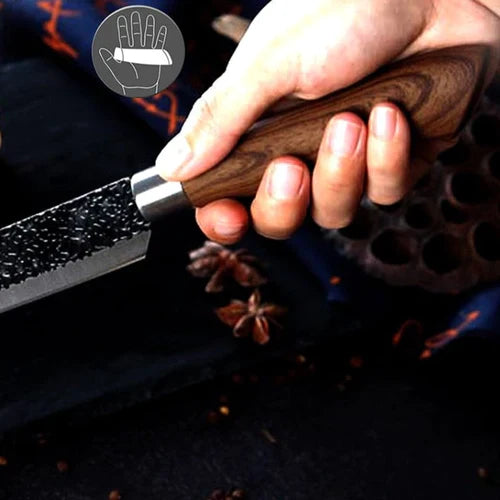 Conjunto de Facas Forjadas em Aço Carbono: 6 Peças para Uma Experiência Culinária Superior