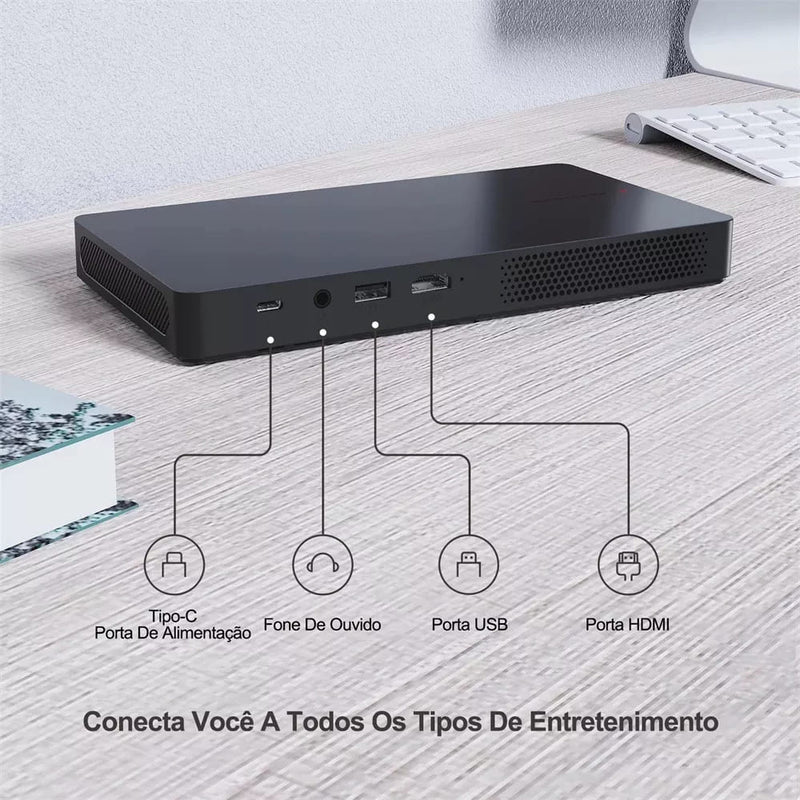 Mini Projetor Wemax Go Advanced 600 Laser Portátil Full HD 1080p 4K