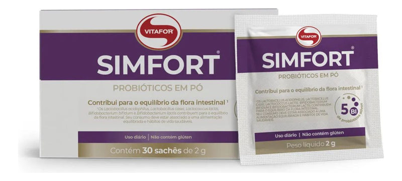 Suplemento Simfort Com 30 Sachês De 2g Vitafor