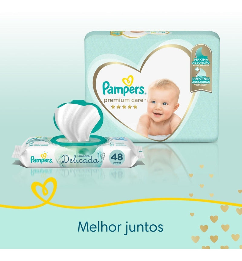 Conforto e Proteção Incomparáveis: Fraldas Pampers Premium Care Xxg - 56 Unidades para o Bem-Estar do Seu Bebê!