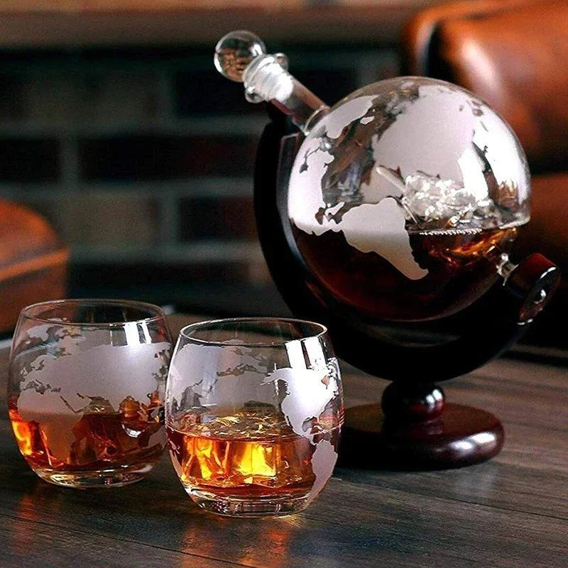 Decanter de Uísque Globo em Vidro Borosilicato – Sofisticação e Estilo para Seus Momentos